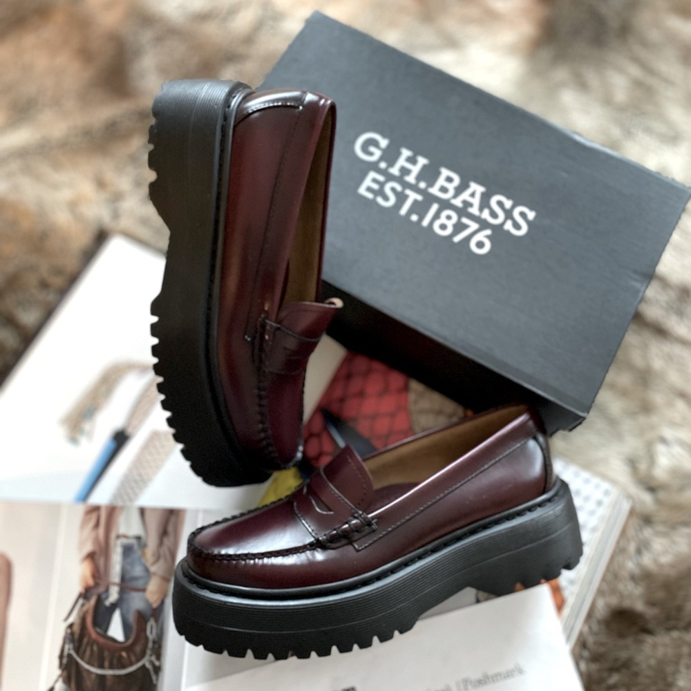 Anthropologie x G.H.BASS Weejuns Whitney Super Lug Loafers